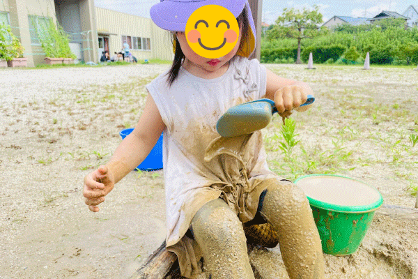 泥遊び４